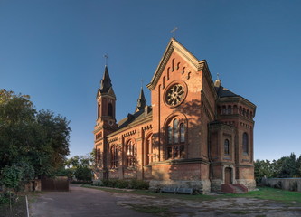 Fototapeta na wymiar Catholic church of St. Joseph in Nikolaev, Ukraine