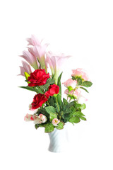 The Flower plastic Close up white background