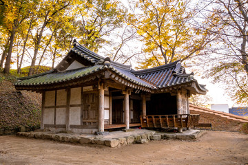 Fototapeta na wymiar Gochangeupseong Fortress in Hangcheong