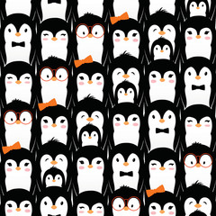 Penguins Seamless pattern 