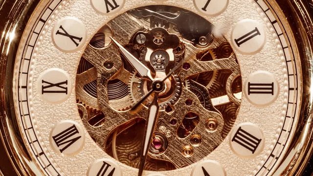 Close up on vintage clock