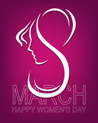 Fototapeta premium Women's Day Element Vector Illustration