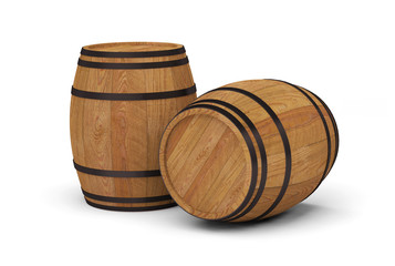 wooden wine barrels alcohol beer barrel