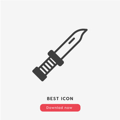 knife icon vector