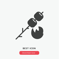 marshmallow icon vector