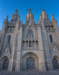Fototapeta na wymiar Barcelona 01/01/2019 Templo Tibidabo