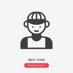 delivery worker icon vector