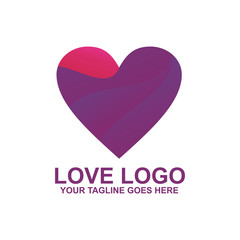 Love logo design vector template