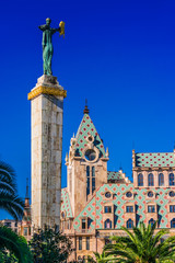 Statue of Medea on Europe Square in downtown Batumi, Georgia