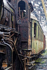 Fototapeta na wymiar Vintage locomotive in Hungary