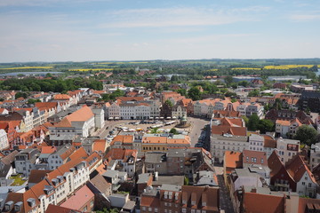 Fototapeta na wymiar Wismar Panorama