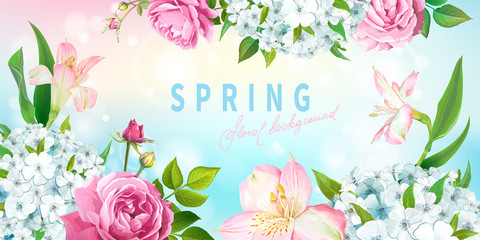 Spring collection background