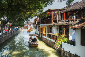 Shanghai Zhujiajiao Ancient water Town. China