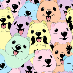 quokka pattern illustration style Flat