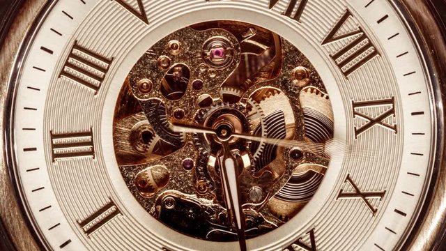 Spiral clock track of time
