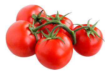 cherry tomato isolated on white background.