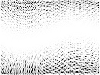 Halftone gradient pattern. Abstract halftone dots background. Monochrome dots pattern. Wave Grunge texture. Pop Art, Comic small dots. Vector design for presentation, report, flyer, cover