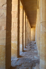 The column in the funeral hall of Hatsheput in Deir el-Bahri