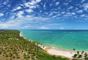 São Miguel dos Milagres, Alagoas, Brazil. Fantastic landscape. Great beach scene. Paradise beach with crystal water. Brazillian Caribbean.