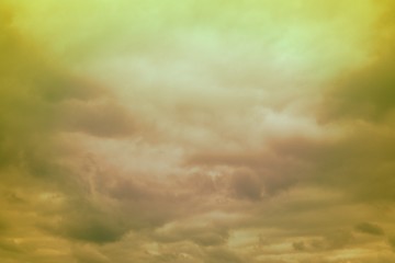 marvellous vivid heavy clouds in the sky for using in design as background.