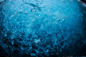 アイスランド・氷の洞窟（ヴァトナヨークトル）の氷壁