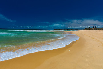 Sandy beach, Currimundi Lake, Caloundra, Sunshine Coast, Queensland, Australia