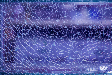 Broken glass,background of cracked window