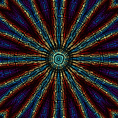 Vector mosaic art pattern. Curved mosaic image