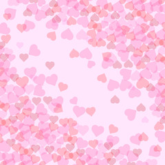 Colored Heart Illustration valentine's day card elegant festive vector with space for text. Symbols of tenderness and love