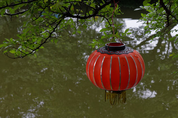 Czerwona chińska latarnia