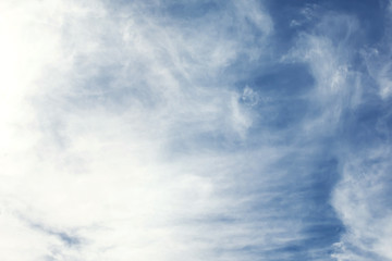 Blue sky with cloud. Clearing day and Good weather in the summer.