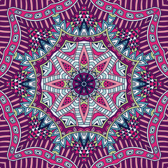 Repeating geometric Star doodle design Mandala pattern