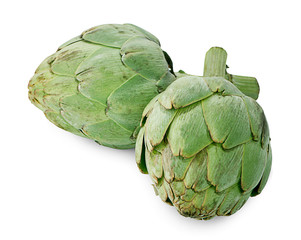 artichoke isolated on white background