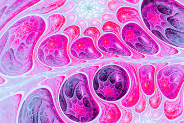 Abstract fantasy ornament pattern. Creative fractal design for greeting cards or t-shirts.