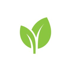 Tree leaf flat vector icon. Plant flat vector icon