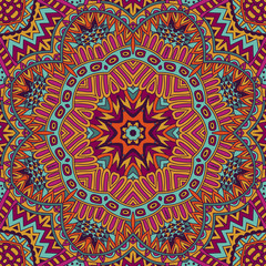 Kaleidoscopic psychedelic design mandala medallion doodle pattern
