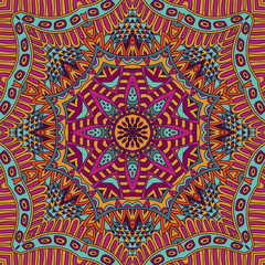 Indian floral paisley medallion pattern seamless vector design