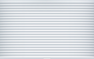 Fototapeta premium Rolling shutter metal gate vector door. Entrance roller warehouse door background