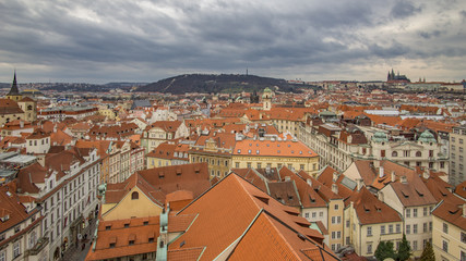 Fototapeta na wymiar Prag von Oben