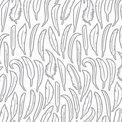 Background pattern with feathers 