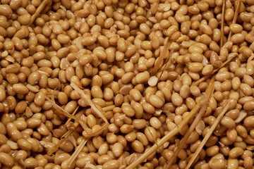 Beans piled up to become chunggukjang(natto).