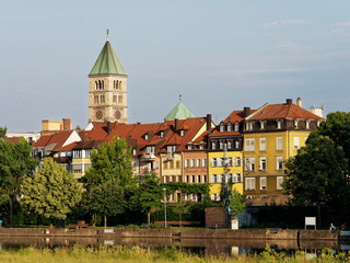 Stadtansicht Schweinfurt am Main, Unterfranken, Bayern, Deutschland