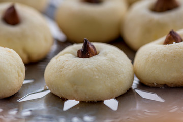 Small sweets with almonds made for Easter.