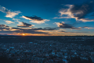 Sunset at Ovech fortress near the town of Provadia.