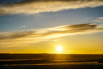 Obraz premium アイスランドの朝焼け