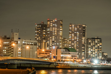 Fototapeta na wymiar 横浜・みなとみらいの夜景