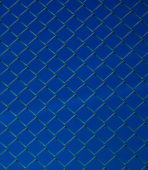 Fototapeta premium Full Frame Shot Of Chainlink Fence Against Clear Sky