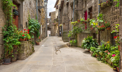Fototapeta na wymiar Vitorchiano, medieval italian village in Viterbo Province, Lazio, Italy.