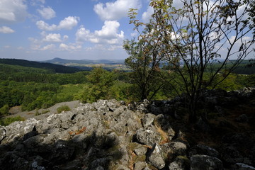 Blockschutthalden und Naturwaldreservat am Schafstein, Biosph&auml;renreservat Rh&ouml;n, Hessen, Deutschland