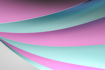 3d rendering, pink surface and graphic design background